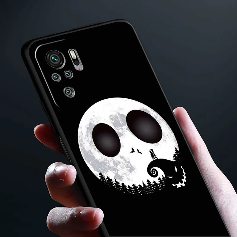 Funda For Xiaomi Redmi Note 11 10 Pro 12 12S 9S Phone Case 9 8 8T 7 12C 10C 9A 9i 9C 13 A1 Shell Jack Nightmare Before Christmas