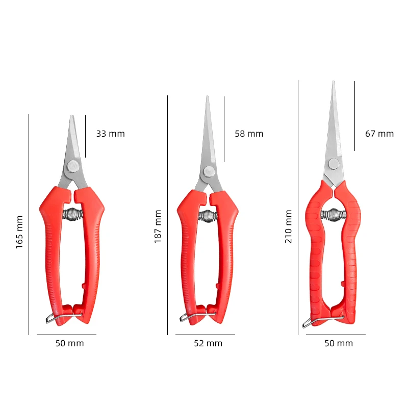 One-handed Scissors Pruning Shears Branch Grass Garden Fruit Tree Trimming Knife Sharp Blade Non-slip Handle Cutting Knife Tools