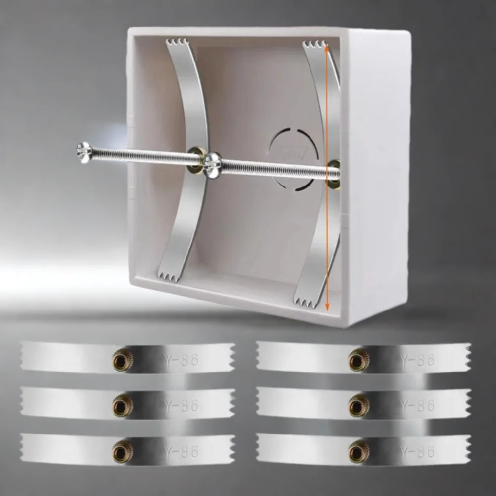 

Новый ремонт скрытой коробки типа 86, марганцевая сталь с винтами, устройство для ремонта кассеты, фиксированная темная коробка