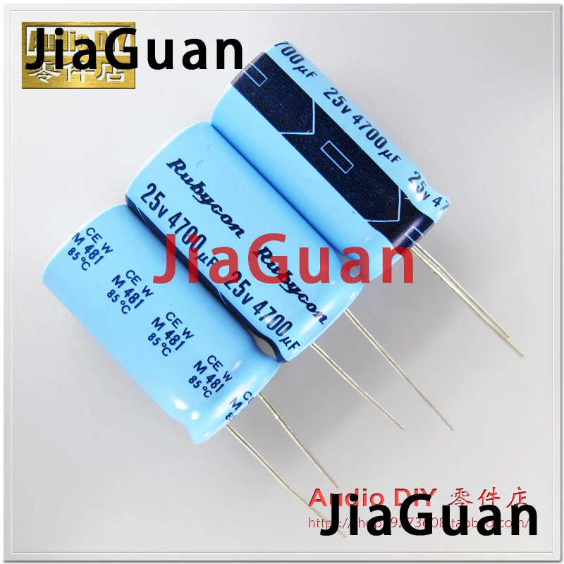 4PCS Rubycon TWSS (CEW) 4700uF/25V 18X35.5MM electrolytic capacitor 25V4700UF old sky blue 4700UF 25V hot sale CE W