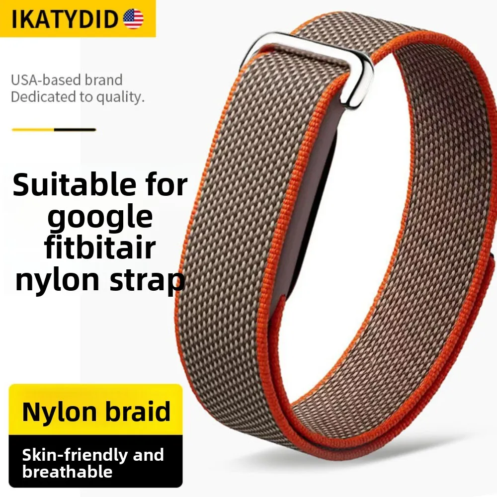 Google Fitbit Air Sport Band Nylon Woven Replacement Strap Outdoor Running Fitness Wristband Simple Solid Color Waterproof