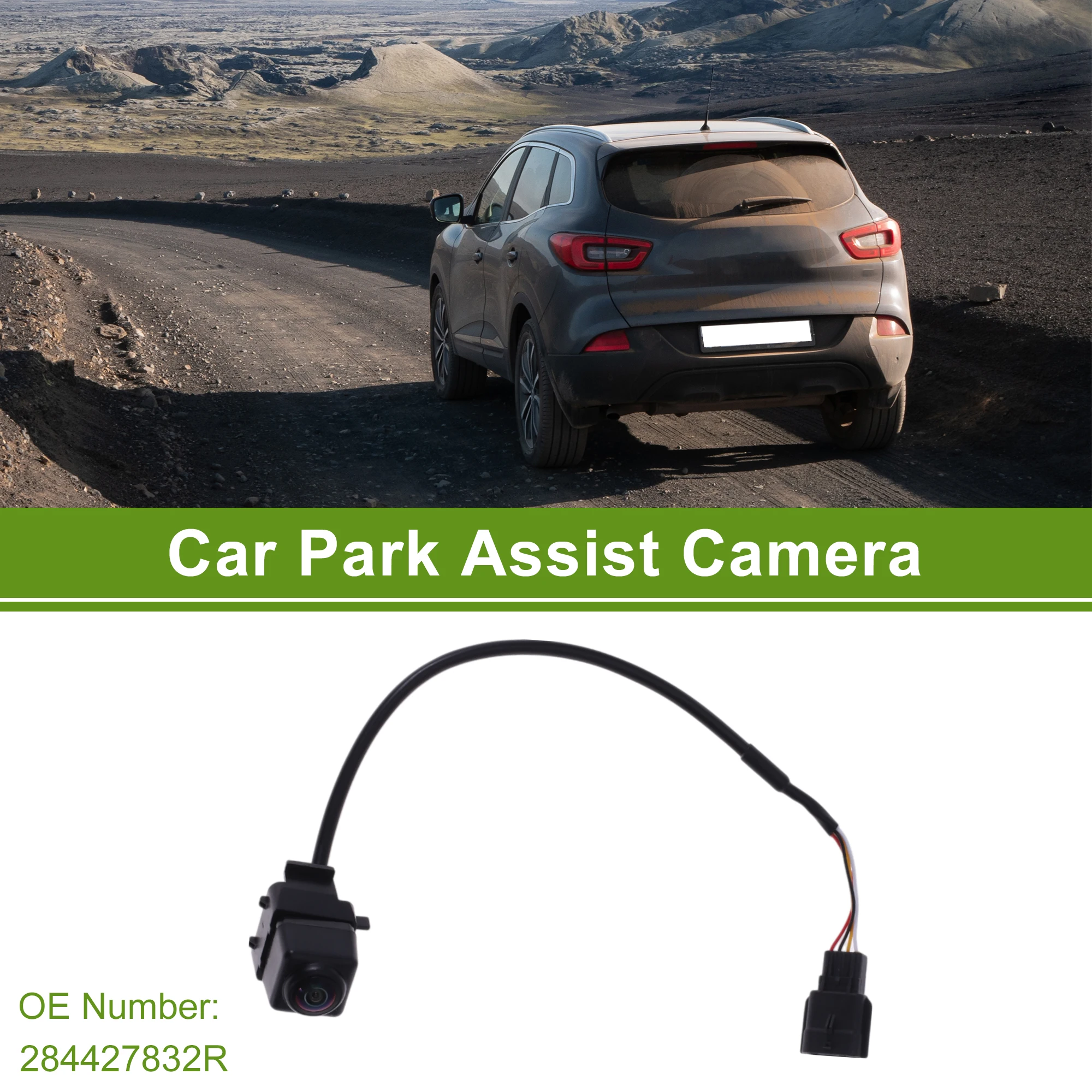 

UXCELL Автомобильная камера заднего вида, резервная камера заднего вида для Renault Kadjar 2015-2022, No 284427832R, 1 шт.