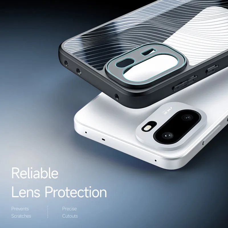 

For OnePlus ACE 6 Case DUX DUCIS Aimo Anti-drop Hard PC Flowing Lines Translucent Phone Cover for OnePlus 15R