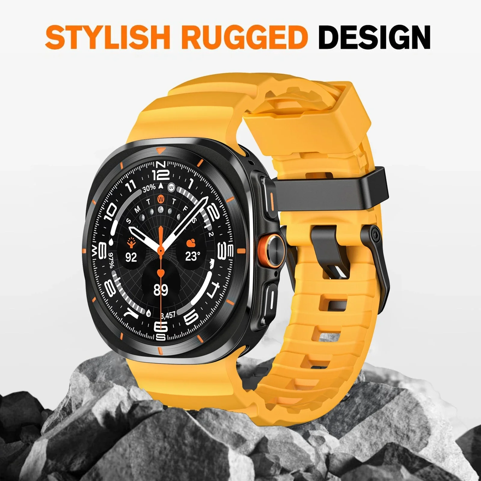 Tali Silikon untuk Samsung Galaxy Ultra 47Mm Gelang Olahraga untuk Jam Tangan Galaxy Ultra 47Mm Jam Tangan Pintar Gelang Aksesori Korea