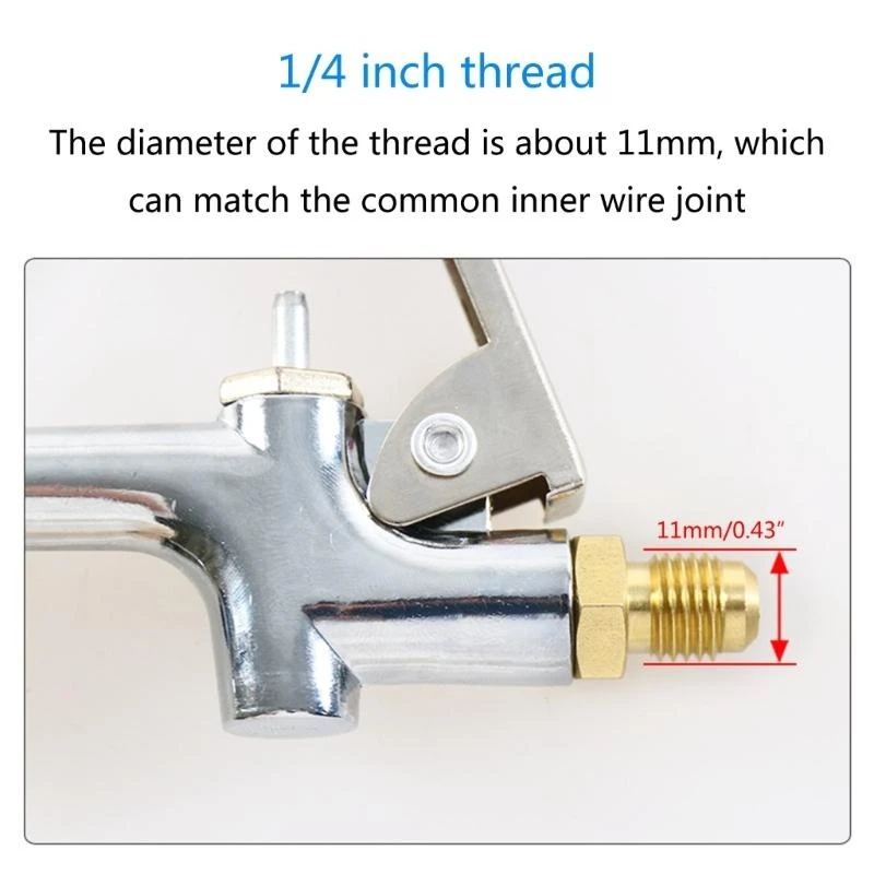 Nozzle Three-way Car Air Conditioner Flush Tool 11mm Thread Diameter