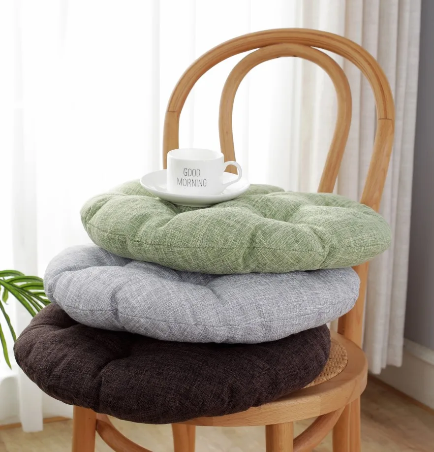 Inyahome Yoga Round Mat Pouf Seat Pillows Sofa Chair Bed Car Seat Pillows Cushions Floor Mat Meditation Pads for Dining Room