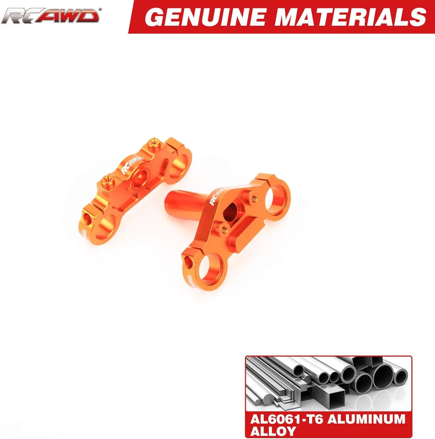 RCAWD Aluminum Triple Clamp Set for 1/4 Losi Promoto MX Motorcycle RC upgrades part #LOS364006