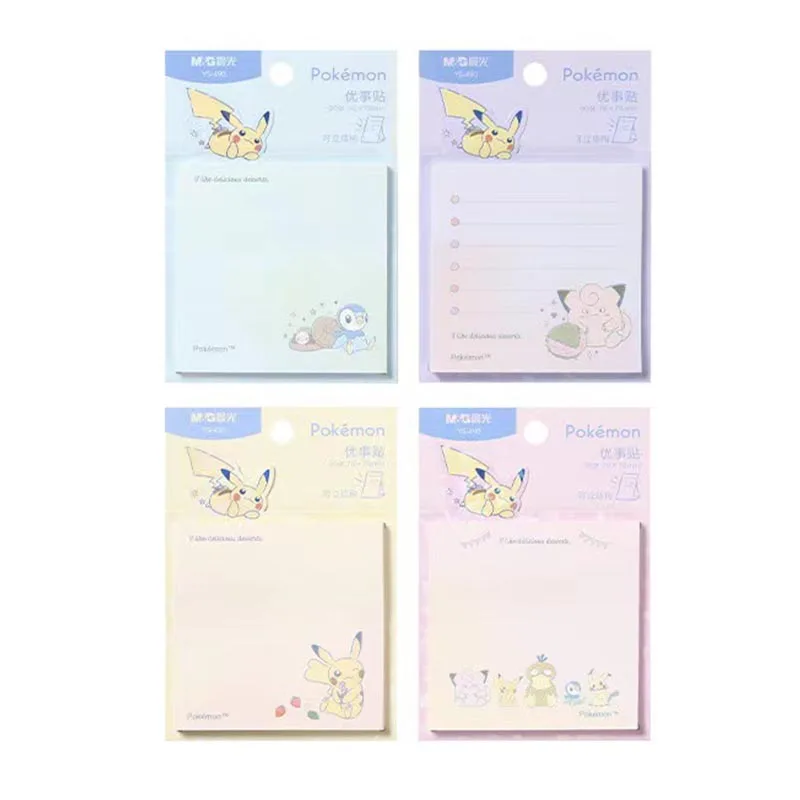 

24pcs/lot Kawaii Pokemon Stand Memo Pad Sticky Notes Stationery Label Notepad Planner Sticker Post Office School Supply