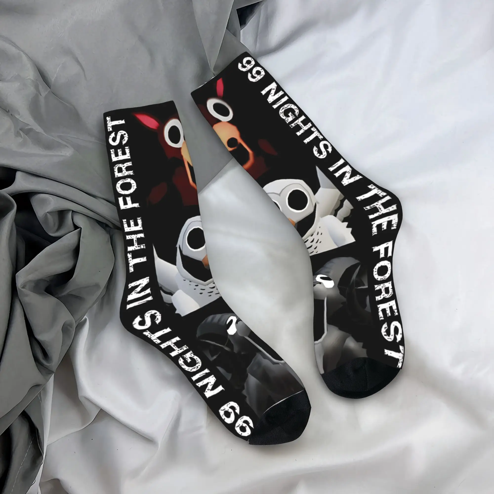 99 ليالًا في الغابة، جوارب أنيقة للبالغين والرجال، جوارب ركوب الدراجات قابلة للتنفس، تصميم الخريف، جوارب مضادة للعرق