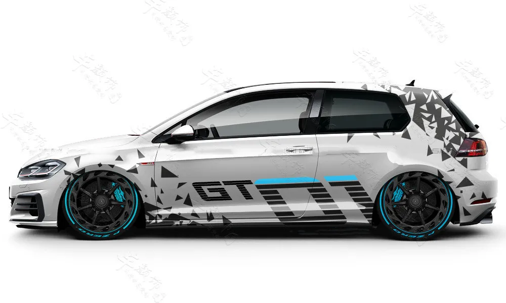 New Car Stickers Vinyl Car Decals FOR Volkswagen Golf 6 Golf 7 Golf 8 Body Sport Decor Custom Car Foil Accessories