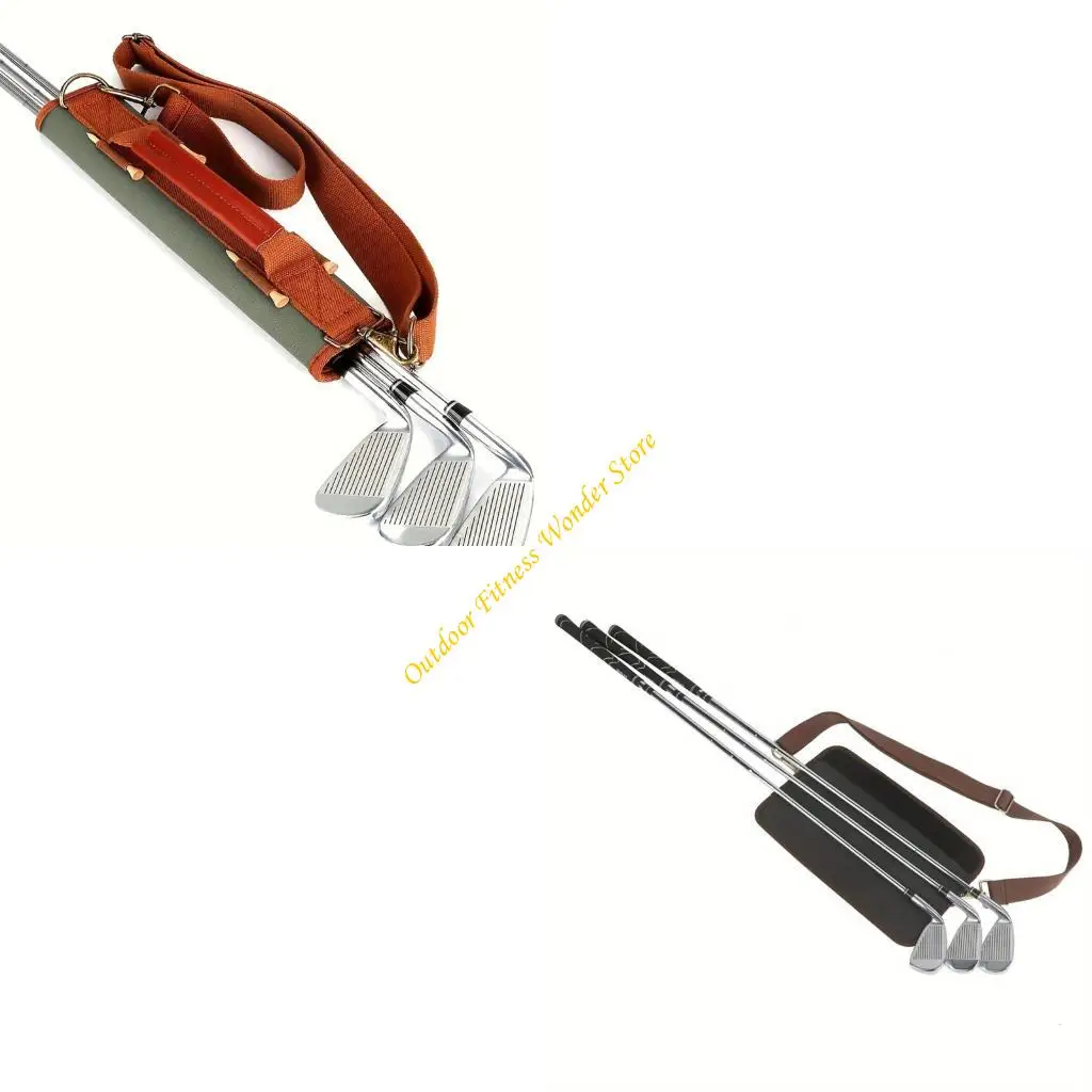 

E8BF Compact Golf Club Bag Tear Resistant Fabric Internal Organization Quick Access