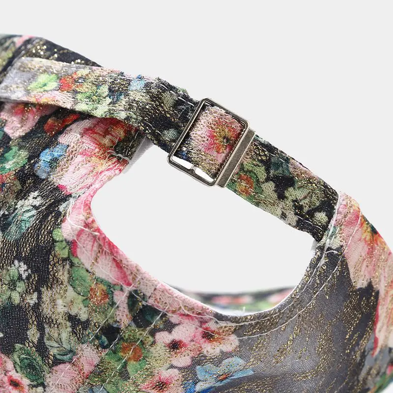 Baseball Cap Floral Print Women Fit Dad Hat Summer Sun Protection Accessory For Golf Climb Fishing Hike Outdoor Sport Spring
