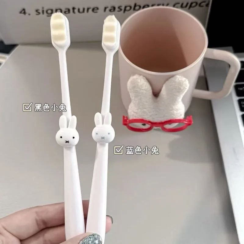 Cute Miffy Cartoon Creative Ultra-fine Soft-bristle Toothbrush with Nano-bristle Deep Cleaning Teeth Oral Care Portable Travel - view 4