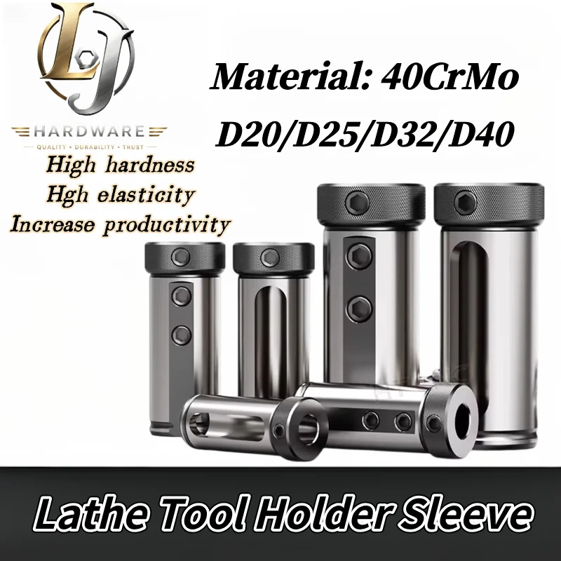 Quick Change Straight & Morse Taper Lathe Reducing Sleeve D20-D40 MT1-MT4 5-32mm Bore CNC Tool Magazine Guide Bushing Holder