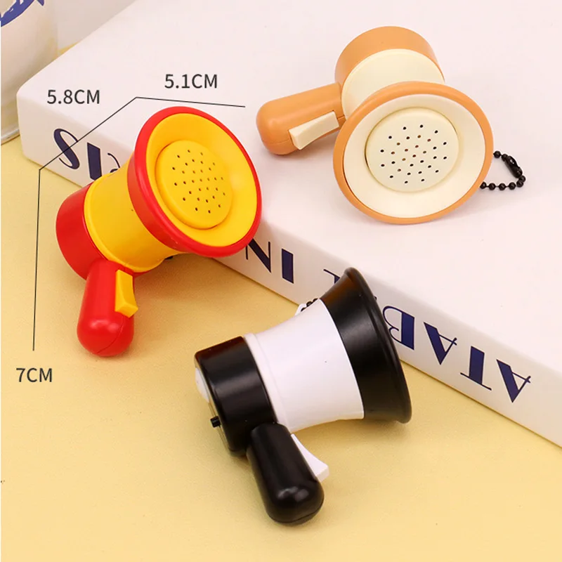 Mini Funny Megaphone Recording Keychain Pendant Kids Handheld Voice Changer Children Speaker Amplifier Recorder Key Ring Toys