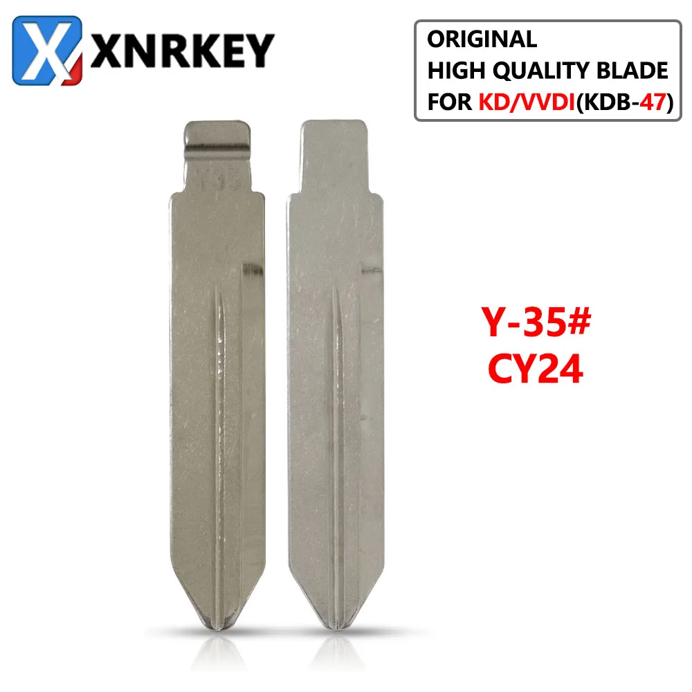 XNRKEY 10 Pcs Replacement Y35# Y-35 CY24 Remotes Flip Key Blade for Chrysler