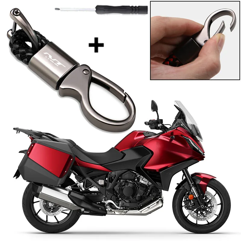 For Honda NT1100 NT 1100 DCT 1100 DCT1100 2021-2025 High Quality Motorcycle Accessories Braided Rope Keyring Metal Keychain