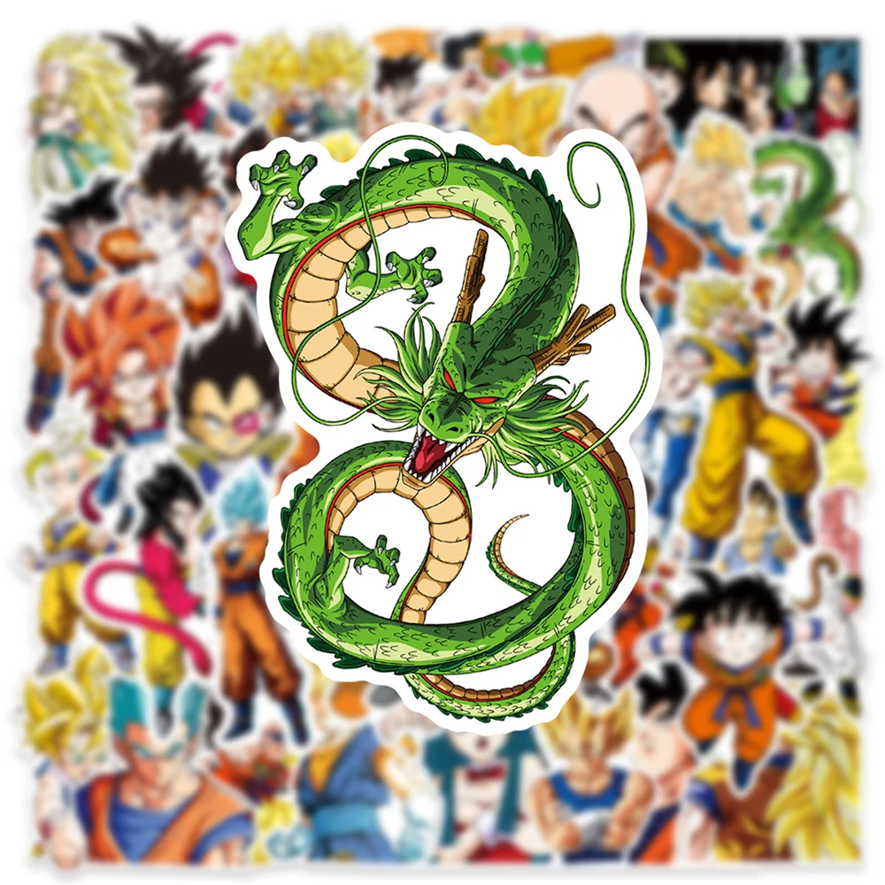 10/30/50pcs Classic Japan Anime Dragon Ball Stickers Kids Decals Toy DIY Laptop Water Bottle Phone Cool Cartoon Son Goku Sticker