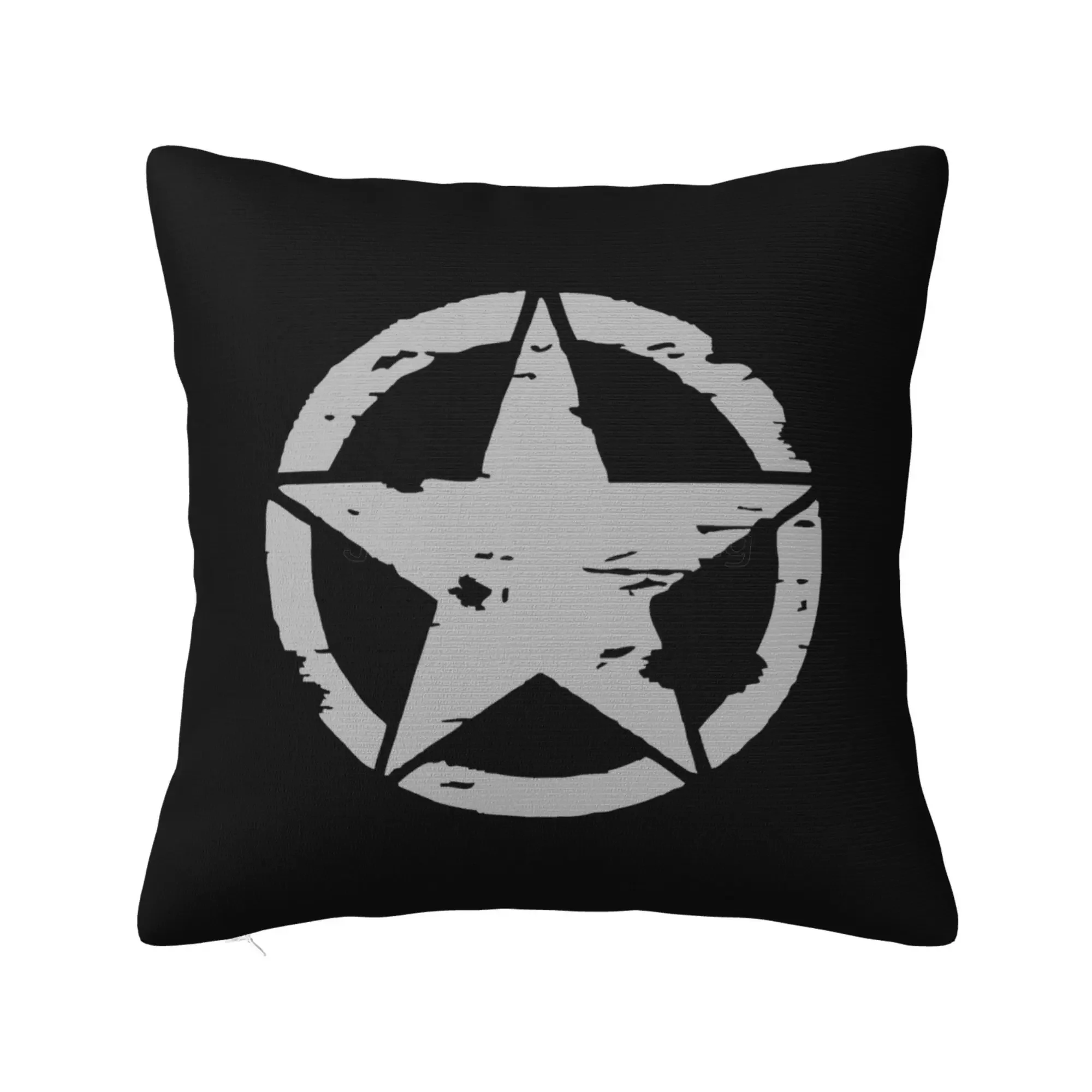 

Military Tactical Star Throw Pillow Case Soft Pillowcases 18x18 Inch Cushion Cover Home Decor for Couch Bed Sofa Bedroom Car