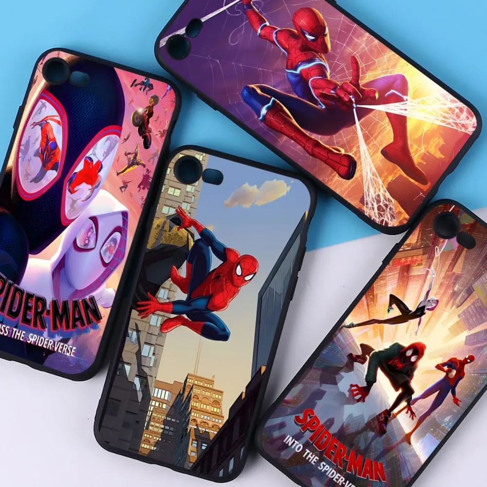 S-Spiderman Phone Case for iPhone 16 15 8 7 6 6S Plus X SE XR XS 14 11 12 13 Mini Pro Max Mobile Case