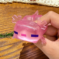 Funny Axolotl Squishy Stress Relief Toy Slow Reboud Squeeze Fidget Sensory Toys Autism Vent Abreact Tabas Squishy Party Gift