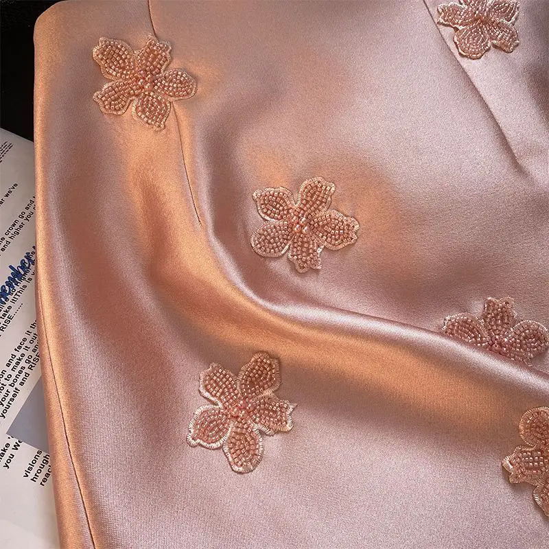 Temperament Frauen Rock Hohe Taille A-line Jupe Mode Perlen Vintage Saia Koreanische Mini Röcke 2025, Faldas Mujer De Moda 27r897