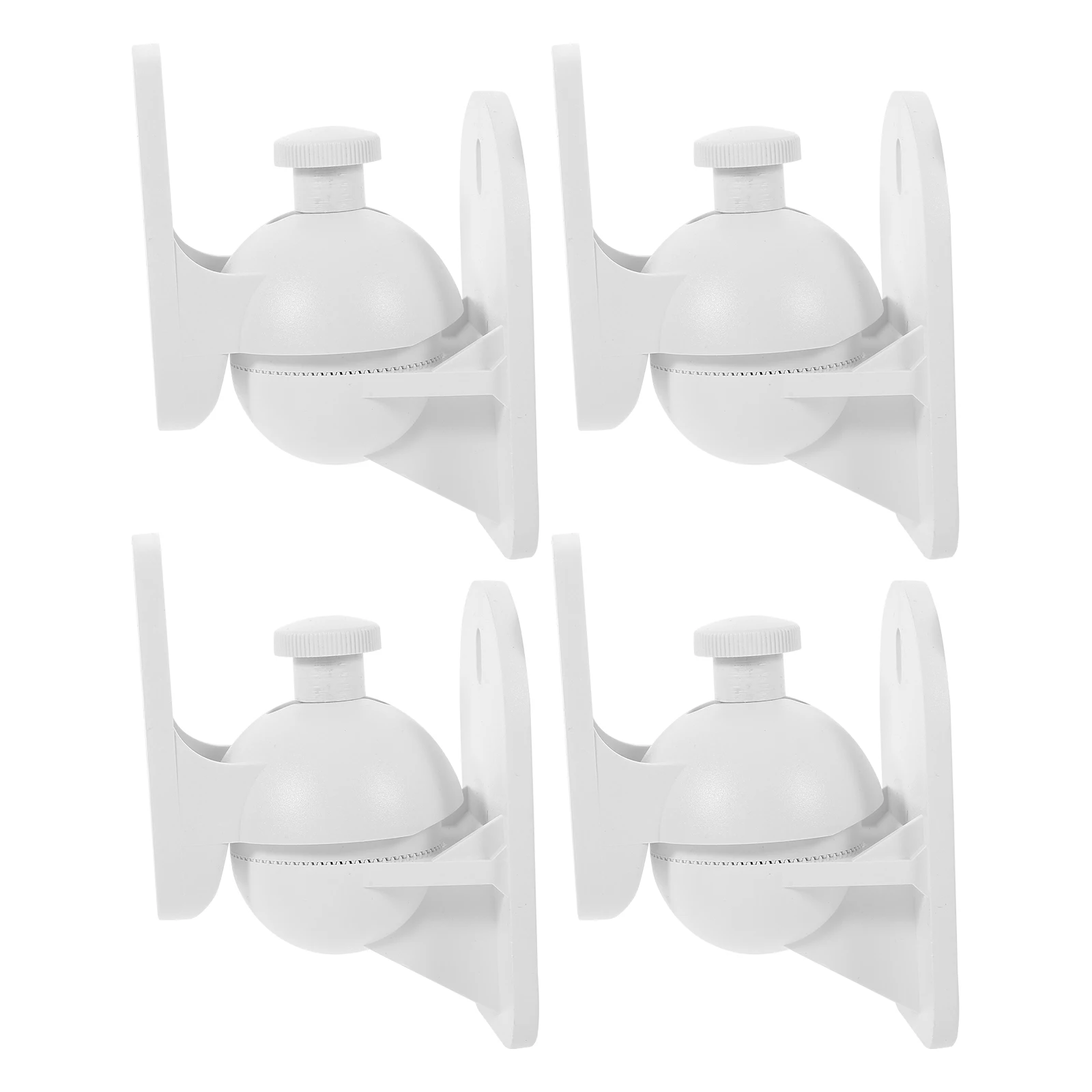 

4PCS Wall Mount Audio Stands White Speaker Bookshelf Center Studio Monitor Surround Sound Mounts Brackets Shelf