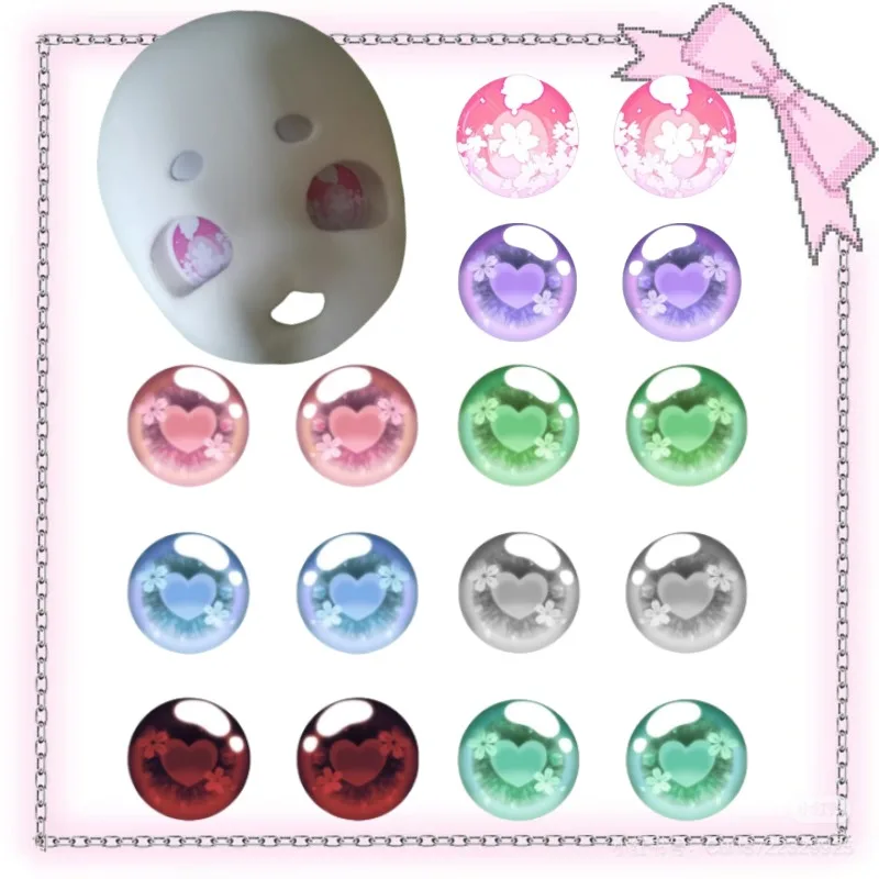 

5/8cm Printed Mesh Fabric Kig Head Eyes Fursuit Accessorie DIY Kigurumi Eye Pupil Lens Furry Cosplay Japanese Cute Customized