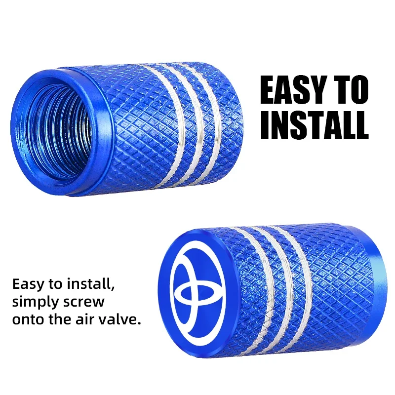 5 قطعة عجلة السيارة الإطارات صمام قبعات الهواء الجذعية يغطي لتويوتا شر كورولا كامري rav4 يارس هايلكس بريوس أفينسيس أوريس برادو فورتشنر #5