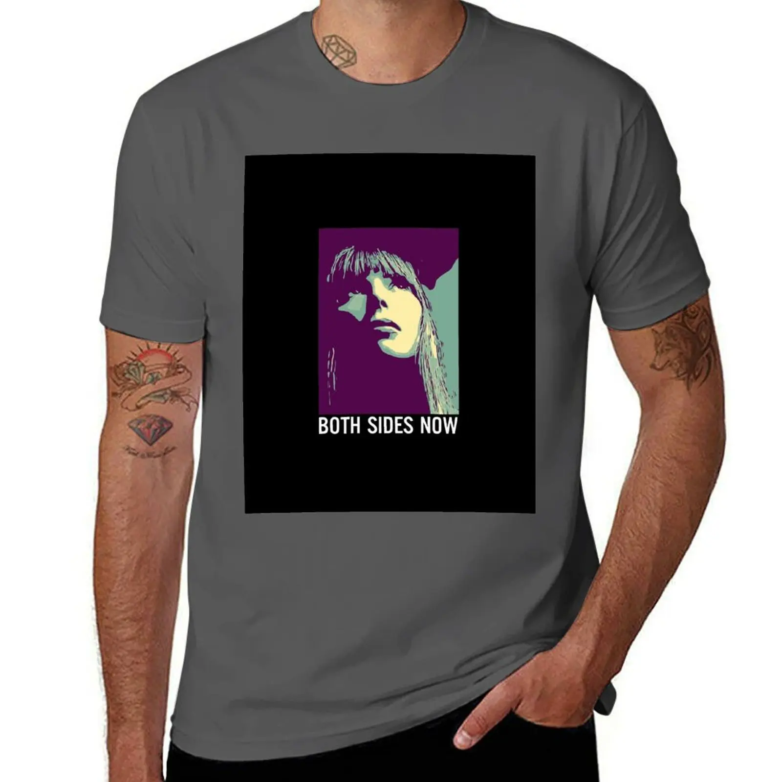 

Black Joni Mitchell Rock Tee Top Vintage Unisex Ladies T shirt.Both Sides Now T-Shirt t shirts for man graphic tees T-Shirt