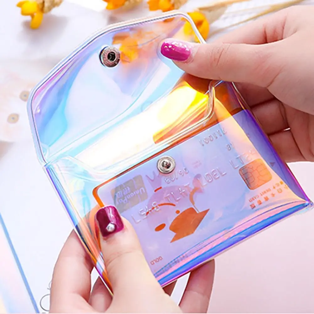 Portable Transparent Pocket Wallet Waterproof Multifunctional Cosmetic Bag PVC Clear Storage Pouch Men&Women