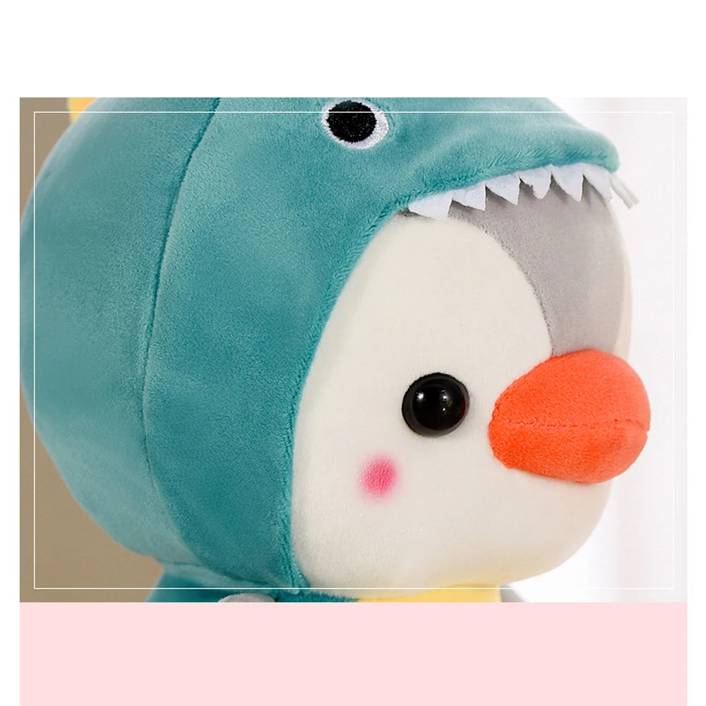 Pingüino Cosplay dinosaurio Animal PEQUEÑO muñeca de peluche pingüino Cosplay rana juguete de peluche pingüino juguete de peluche pingüino Cosplay abeja