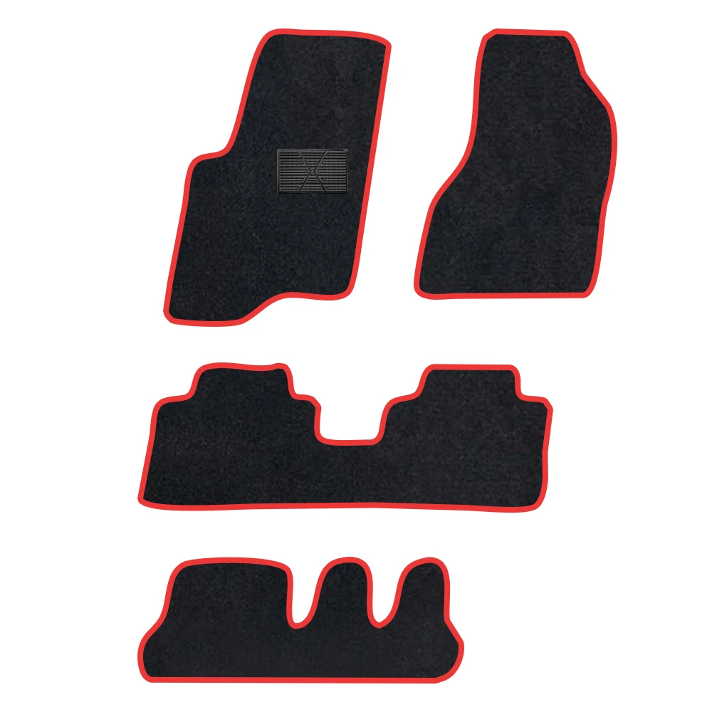 حصيرة أرضية السيارة لسيارة شيفروليه كابتيفا 2006-2018 C100 C140 دايو وينستورم هولدن كابتيفا 7 مقاعد بوليستر من جلد الغزال مضادة للانزلاق باللون الأسود