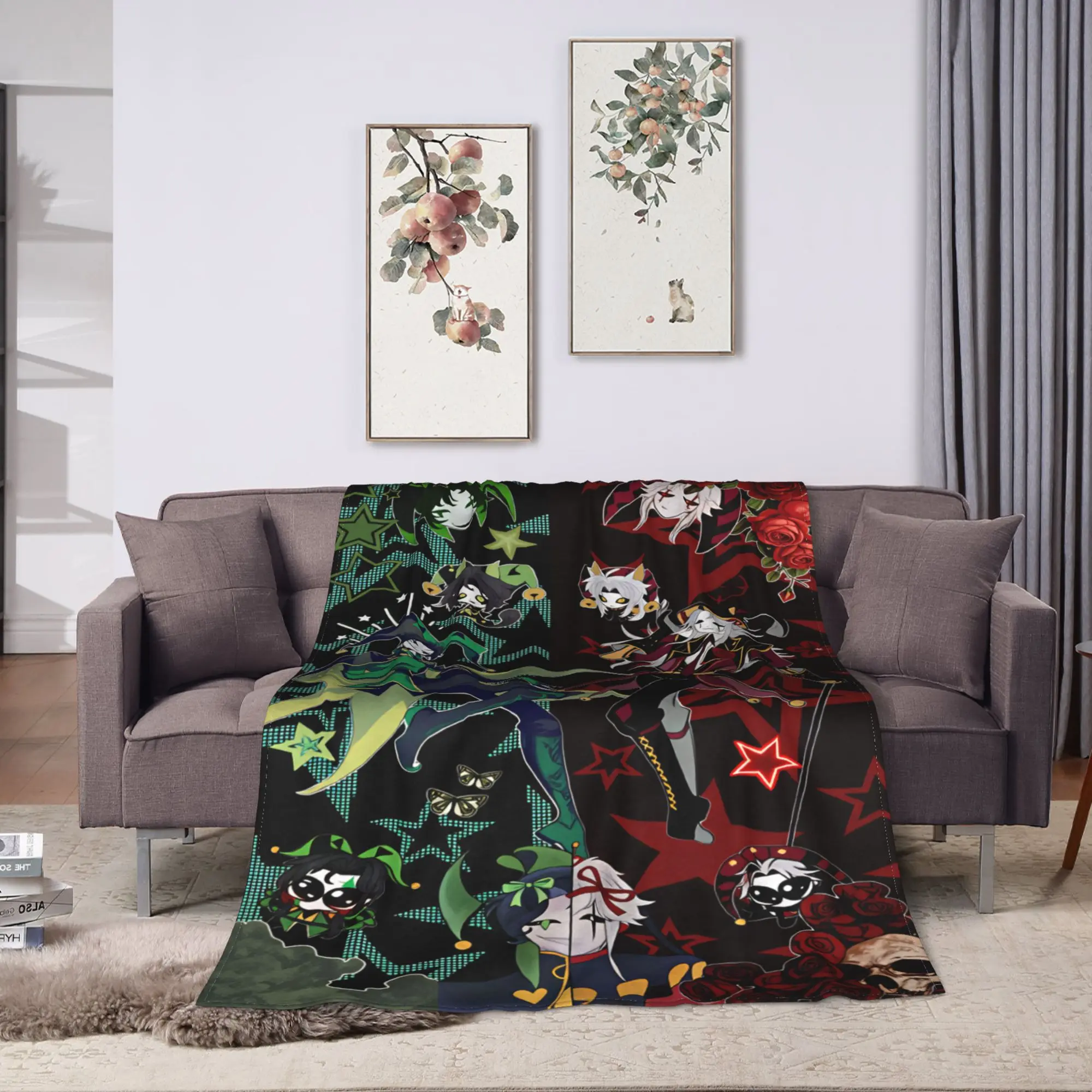Warm BlanketsGirls Boys Picnic The Freak Circus  Throw Blanket  Flannel Bedspread For Living Room Pattern Sofa Bed Cover