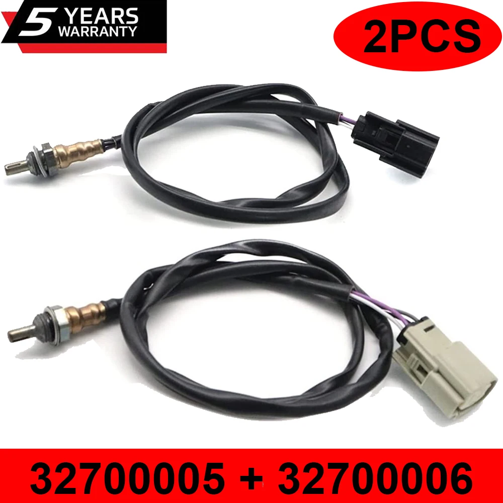 2PCS 32700005 32700006 for H-arley Davidson Dyna FXD Softail FLS Front & Rear Motorcycle Air Fuel Ratio Lambda O2 Oxygen Sensor