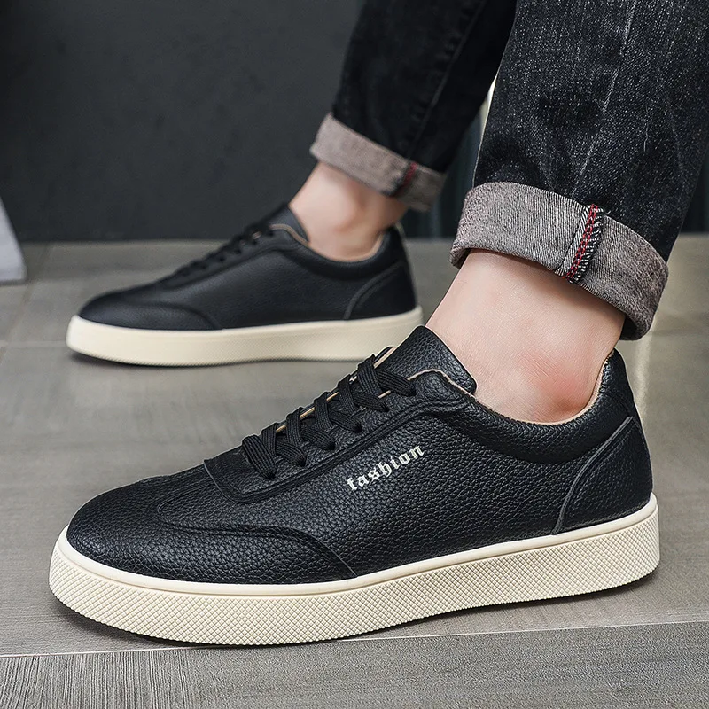 Zapatos Casuales, Mocasines, Zapatillas de Cuero Británicas, Zapatos Planos, Zapatos Clásicos de Cuero para Hombre, Primavera Verano, Nuevos Mocasines de Diseñador a la Moda