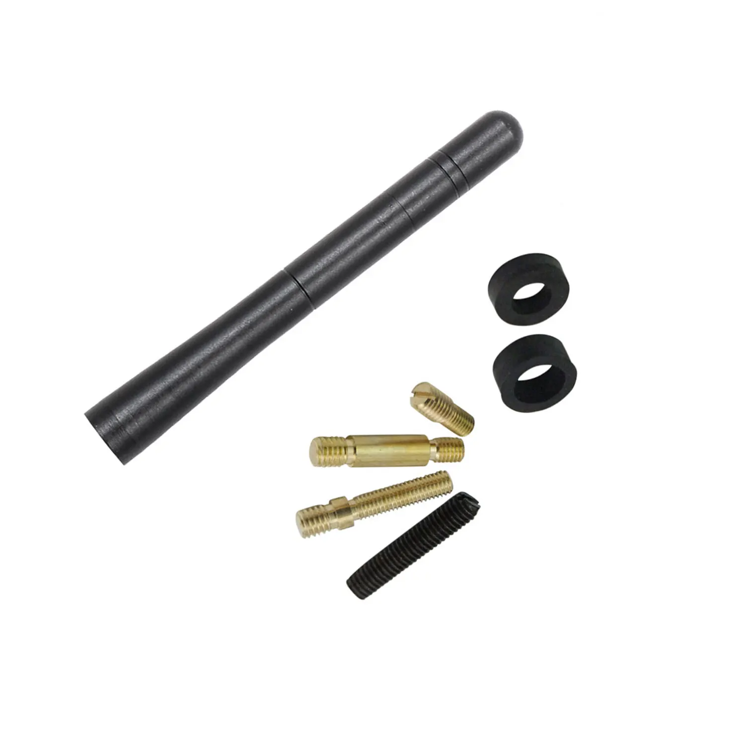 4.7 Inch Universal Car Antenna Mast Short Carbon Fiber Style Automobile Exterior Parts Aerials Car Roof AM/FM Radio Antenna ﻿