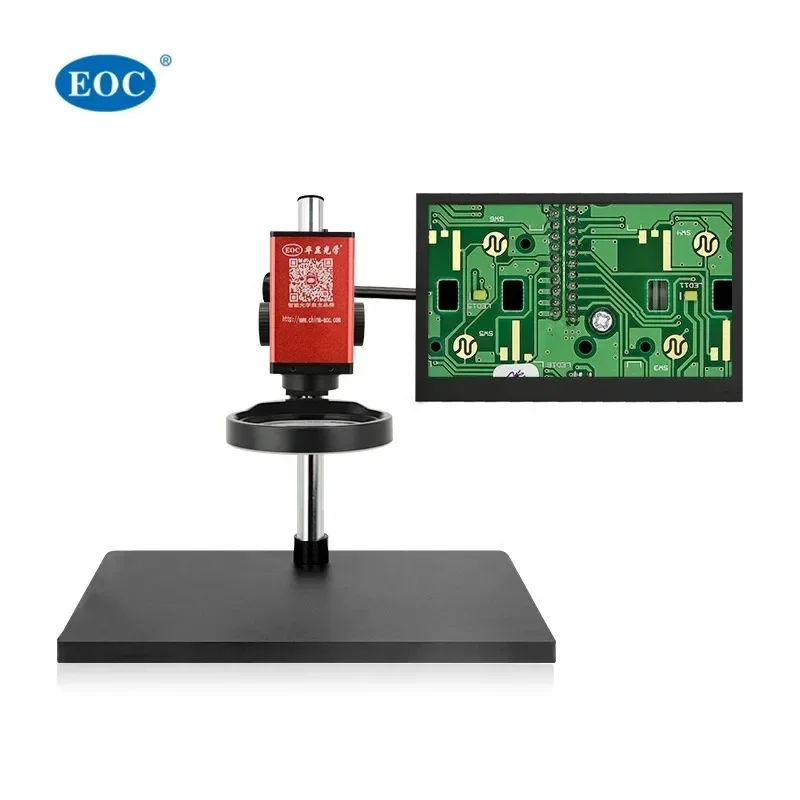 

EOC Microscope Mechanic Optical Auto Focus Electronics H-D-M-I 2MP Pcb Repair Digital Microscope with 13 Inch Lcd Screen