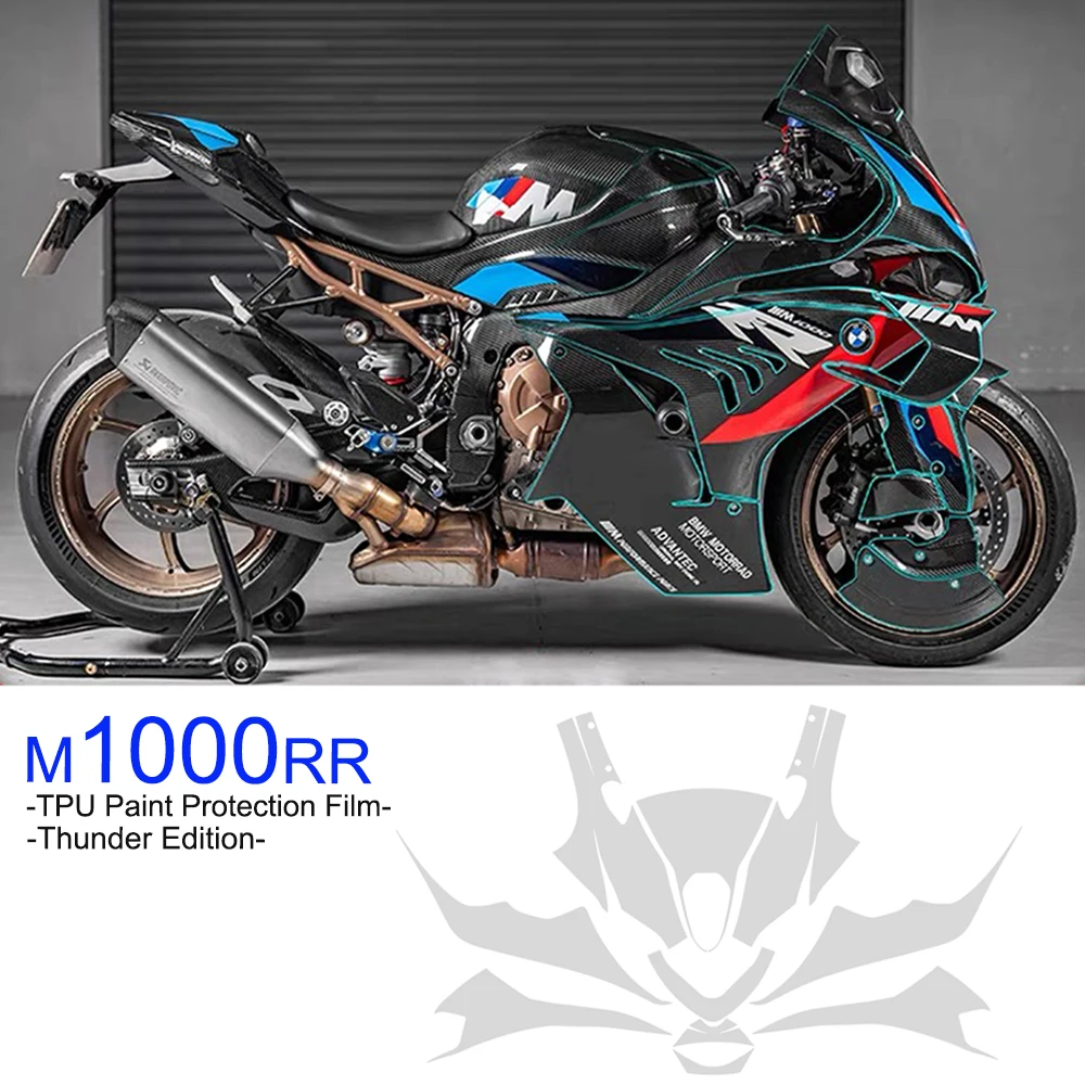 TPU For BMW M1000RR Thunder Edition Motorcycle Paint Protection Film 2023-2024 M1000 RR PPF Fairing protection Accessories