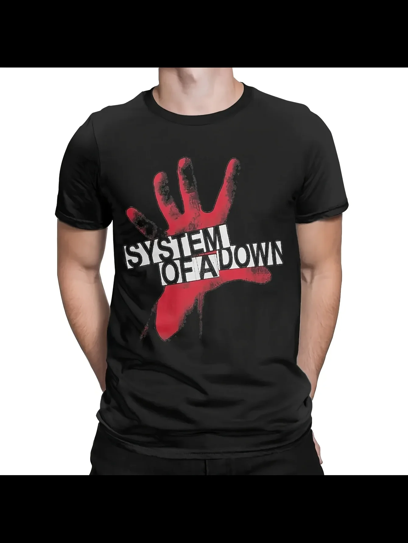

Large Size Men's, Cotton Short Sleeves Summer Soad Best System Metal Band Men's and Women's T-Shirts Goods Fashion T-Shirts