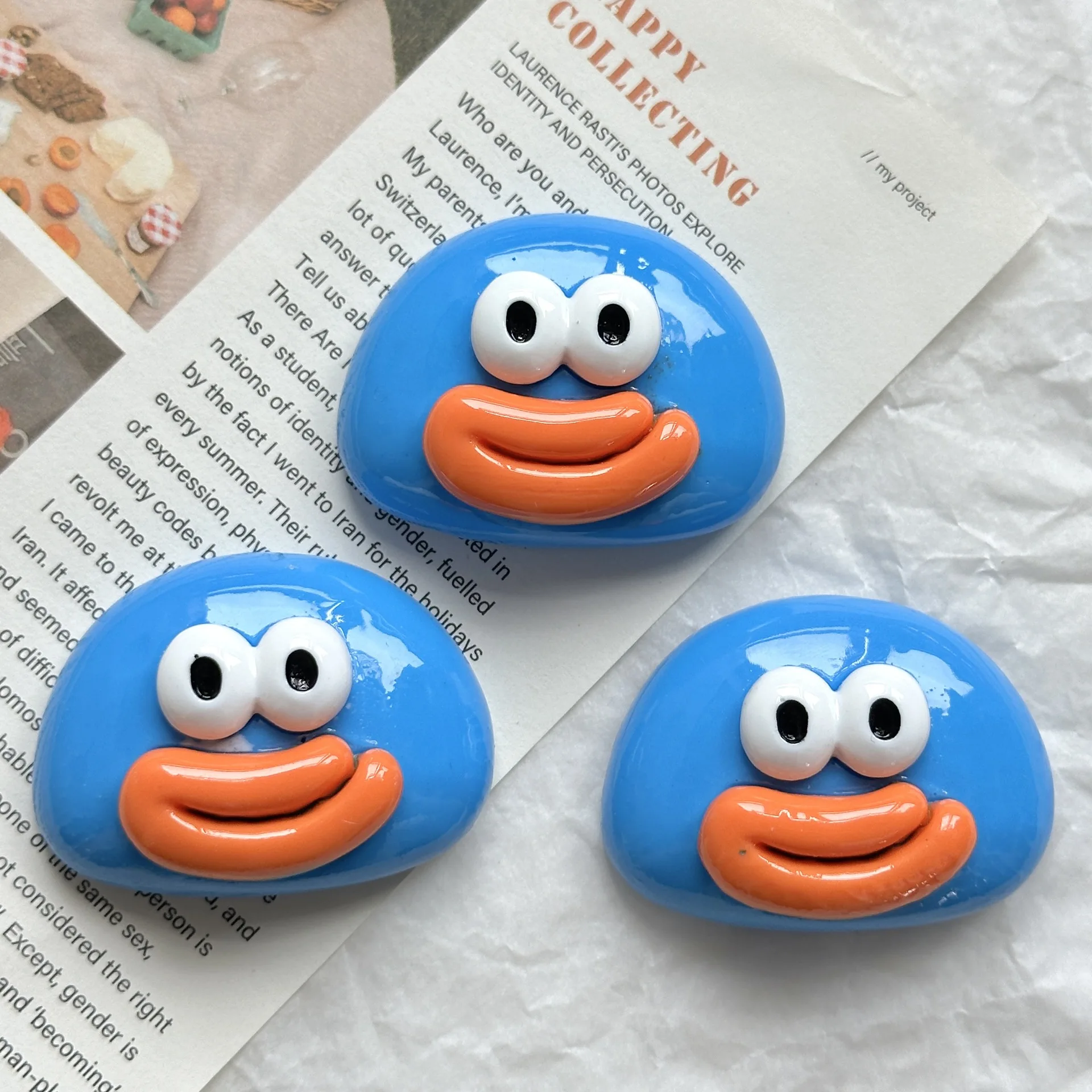 Новый мультфильм забавный колбаса рот DIY крем клей аксессуары аксессуары из смолы творчество