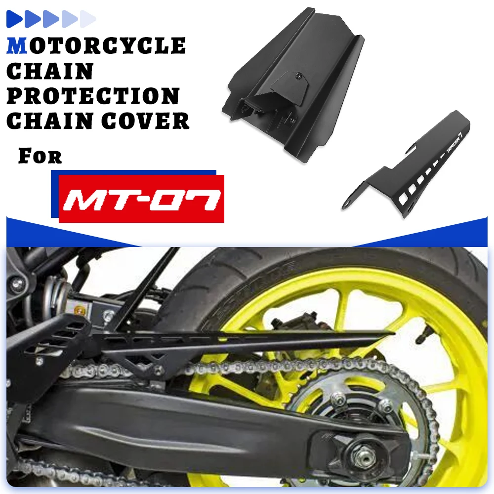 

For YAMAHA MT-07 MT07 Tracer 7/GT Tracer 700 XSR700 / XTribute YZF R7 2013-2025 Chain Guard Cover Rear Fender Tire Mudguard