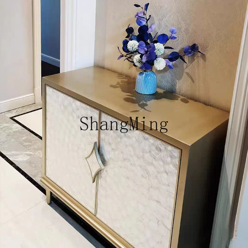 FG good-looking  light luxury home living room modern solid wood porch cabinet dining side cabinet locker