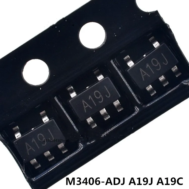 Original 50pcs/ M3406-ADJ 800mA  A19J A14 A11 A16 A15 A17 SOT23-5