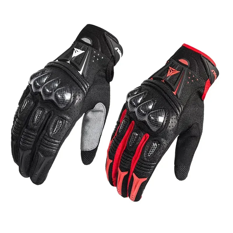 Adventure-Ready Motowolf Motorcycle Gloves Durable Leather,Anti-Fall,Shock-Absorbent Breathable Design for Men&Women Cyclists