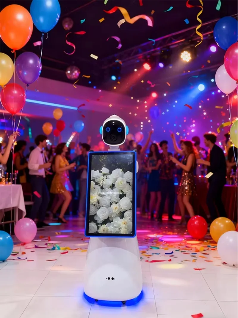 Automatic Photo Booth Machine Selfie Photography Booth with LED Lighting for Wedding Party Celebration