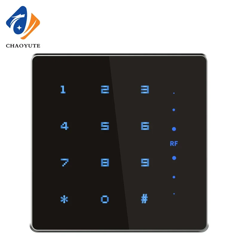 

Metal Touch Button Access Control Card Reader with Anti Freezing RS232 MF Card Password Reading Head 125Khz Touch RF Card Reader