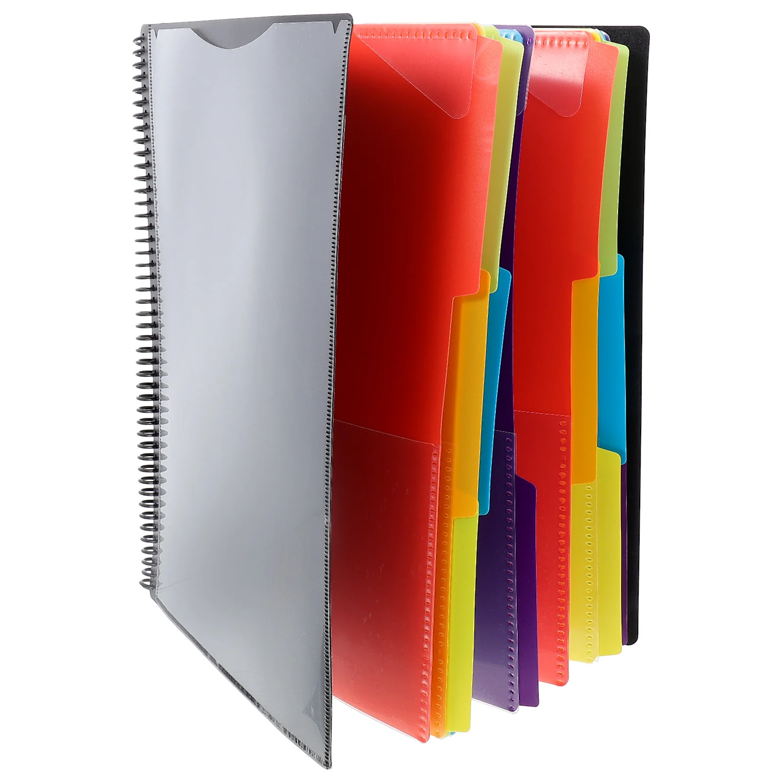 

Coil Notebook Folder File Container Paper Holder Pp Office Folders Organiser Plastic Document