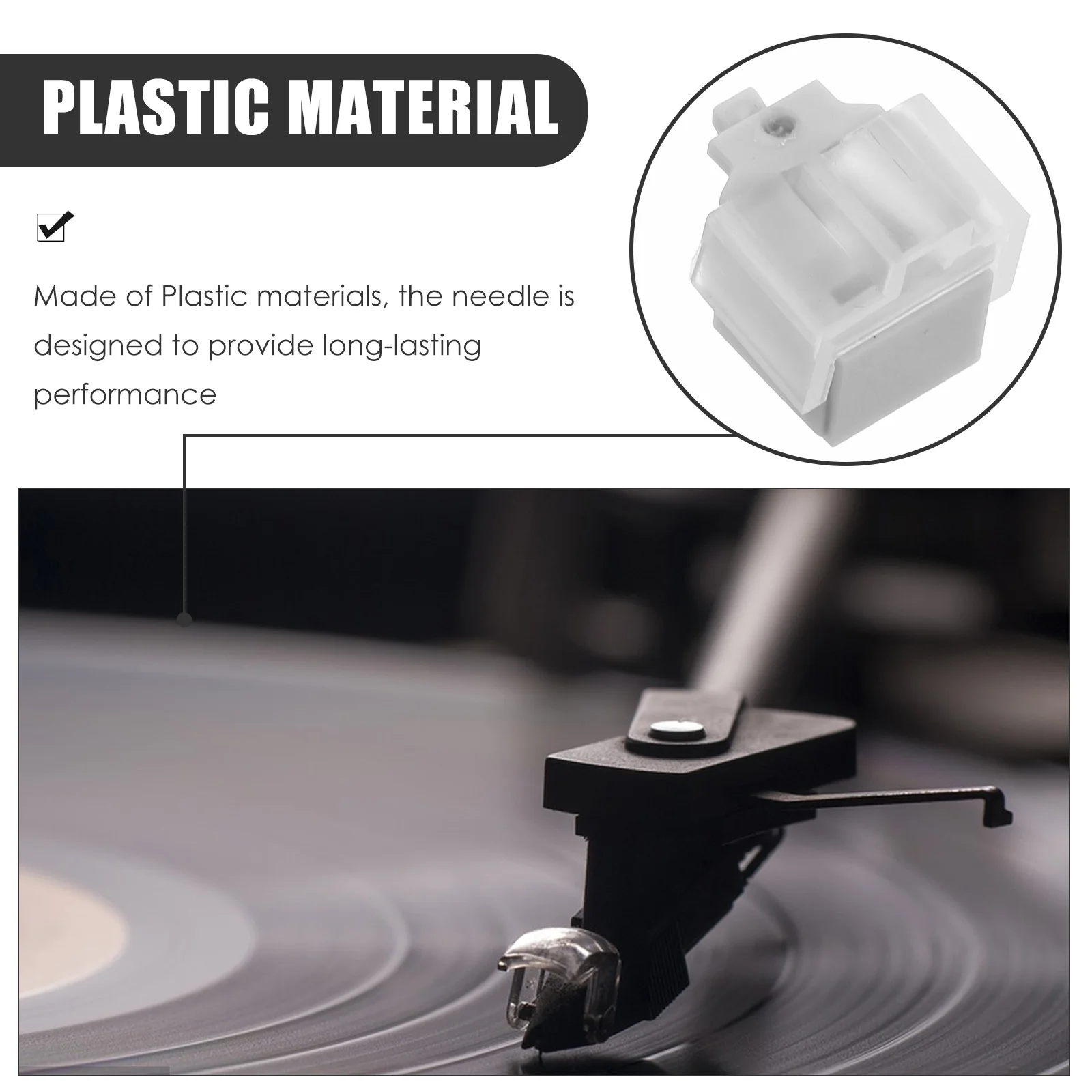 

Replacement Stylus Needle For Compatible With At3600L Durable High Sound Quality Turntable Replacement Parts For
