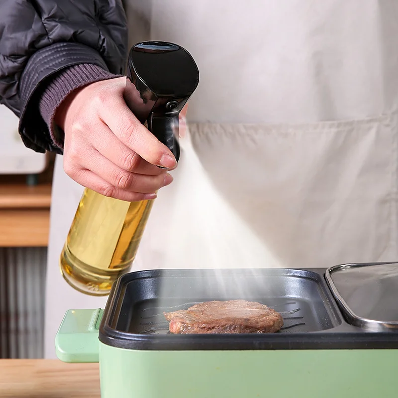 Oil Spray Bottle 200/300/500ml Portable Split Bottle Olive Rape Seed Oil Spray Is Suitable for Barbecue Cooking Kitchen Supplies